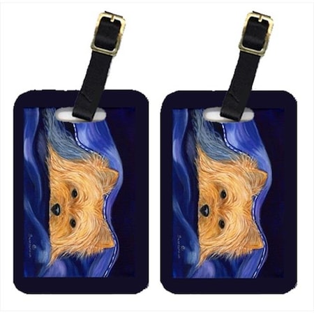 Carolines Treasures Carolines Treasures SS8136BT Yorkie Luggage Tags; Pack - 2 SS8136BT